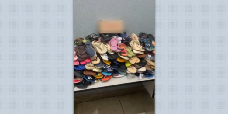 Dupla é presa com 181 pares de chinelos furtados de loja em Ribeirão Preto, SP